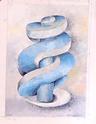 Blue Curves	      18¾" x 13¾"