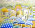 The Blue Village		          24" x 30"