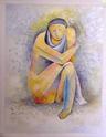 Sitting Women         24½" x 18½"