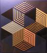 Cubes and Lines        23½" x 21"